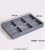 Grey 6 Slot Bangle Organiser Jewellery Tray