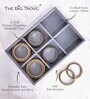 Grey 6 Slot Bangle Organiser Jewellery Tray