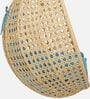 6 Star Wicker Swing in Beige & Blue Colour