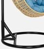 6 Star Wicker Swing in Beige & Blue Colour