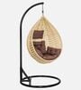 6 Star Wicker Swing in Beige & Brown Colour