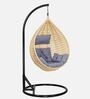 6 Star Wicker Swing in Beige & Grey Colour