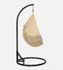 6 Star Wicker Swing in Beige & Grey Colour