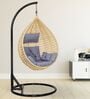 6 Star Wicker Swing in Beige & Grey Colour
