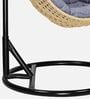 6 Star Wicker Swing in Beige & Grey Colour
