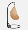 6 Star Wicker Swing in Beige & Orange Colour