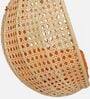 6 Star Wicker Swing in Beige & Orange Colour