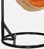 6 Star Wicker Swing in Beige & Orange Colour
