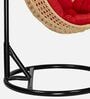 6 Star Wicker Swing in Beige & Red Colour
