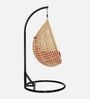6 Star Wicker Swing in Beige & Red Colour