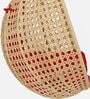 6 Star Wicker Swing in Beige & Red Colour