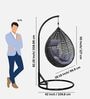 6 Star Wicker Swing In Black Finish