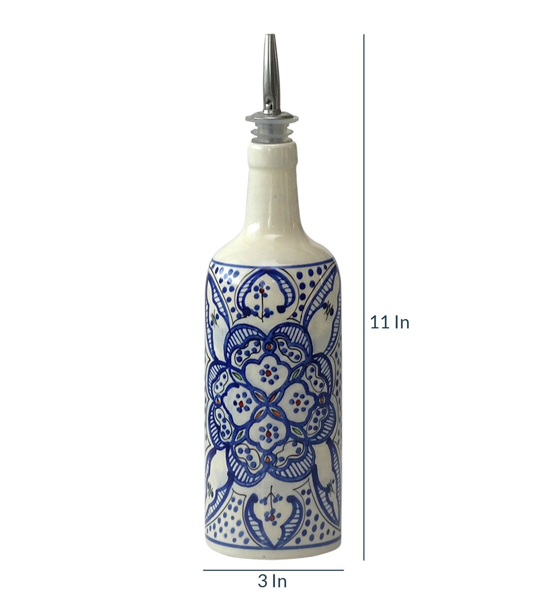 Buy 600 Ml Ceramic Oil Dispenser By IkkaDukka Online Oil & Vinegar