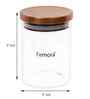 600 ml Borosilicate Glass Kitchen Storage Jar with Golden Metallic Lid