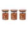 600 ml Borosilicate Glass Kitchen Storage Jar with Golden Metallic Lid
