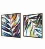 Way Multicolour Canvas Framed Art Print Set of 2