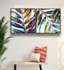 Way Multicolour Canvas Framed Art Print Set of 2