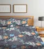Multicolor Floral 300 TC Poly Cotton  Double Bedsheet with 2 Pillow Covers