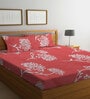 Multicolor Floral 300 TC Poly Cotton  Double Bedsheet with 2 Pillow Covers