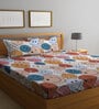 Multicolor Kids 300 TC Poly Cotton Double Bedsheet with 2 Pillow Covers