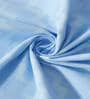 Sky Blue Abstract 300 TC Poly Cotton Double Bedsheet with 2 Pillow Covers
