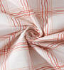 White Geometric 300 TC Poly Cotton  Double Bedsheet with 2 Pillow Covers