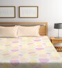 Multicolor Geometric 300 TC Poly Cotton Double Bedsheet with 2 Pillow Covers