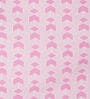 Pink Geometric 300 TC Poly Cotton  Double Bedsheet with 2 Pillow Covers