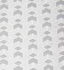Grey Geometric 300 TC Poly Cotton Double Bedsheet with 2 Pillow Covers