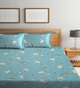 Multicolor Kids 300 TC Poly Cotton  Double Bedsheet with 2 Pillow Covers