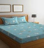 Multicolor Kids 300 TC Poly Cotton  Double Bedsheet with 2 Pillow Covers