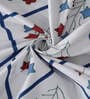 Multicolor Floral 300 TC Poly Cotton Double Bedsheet with 2 Pillow Covers