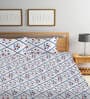 Multicolor Floral 300 TC Poly Cotton Double Bedsheet with 2 Pillow Covers