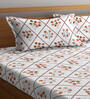 Multicolor Floral 300 TC Poly Cotton Double Bedsheet with 2 Pillow Covers