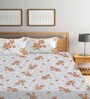 Multicolor Floral 300 TC Poly Cotton Double Bedsheet with 2 Pillow Covers