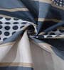 Multicolor Geometric 300 TC Poly Cotton Double Bedsheet with 2 Pillow Covers