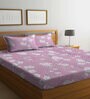 Multicolor Floral 300 TC Poly Cotton Double Bedsheet with 2 Pillow Covers