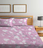 Multicolor Floral 300 TC Poly Cotton Double Bedsheet with 2 Pillow Covers