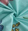 Aqua Multicolor Floral 300 TC Poly Cotton Double Bedsheet with 2 Pillow Covers