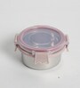 Clear Lock Series Regular Stainless Steel (Set of 3 ) Airtight Container with Leak Proof lid
