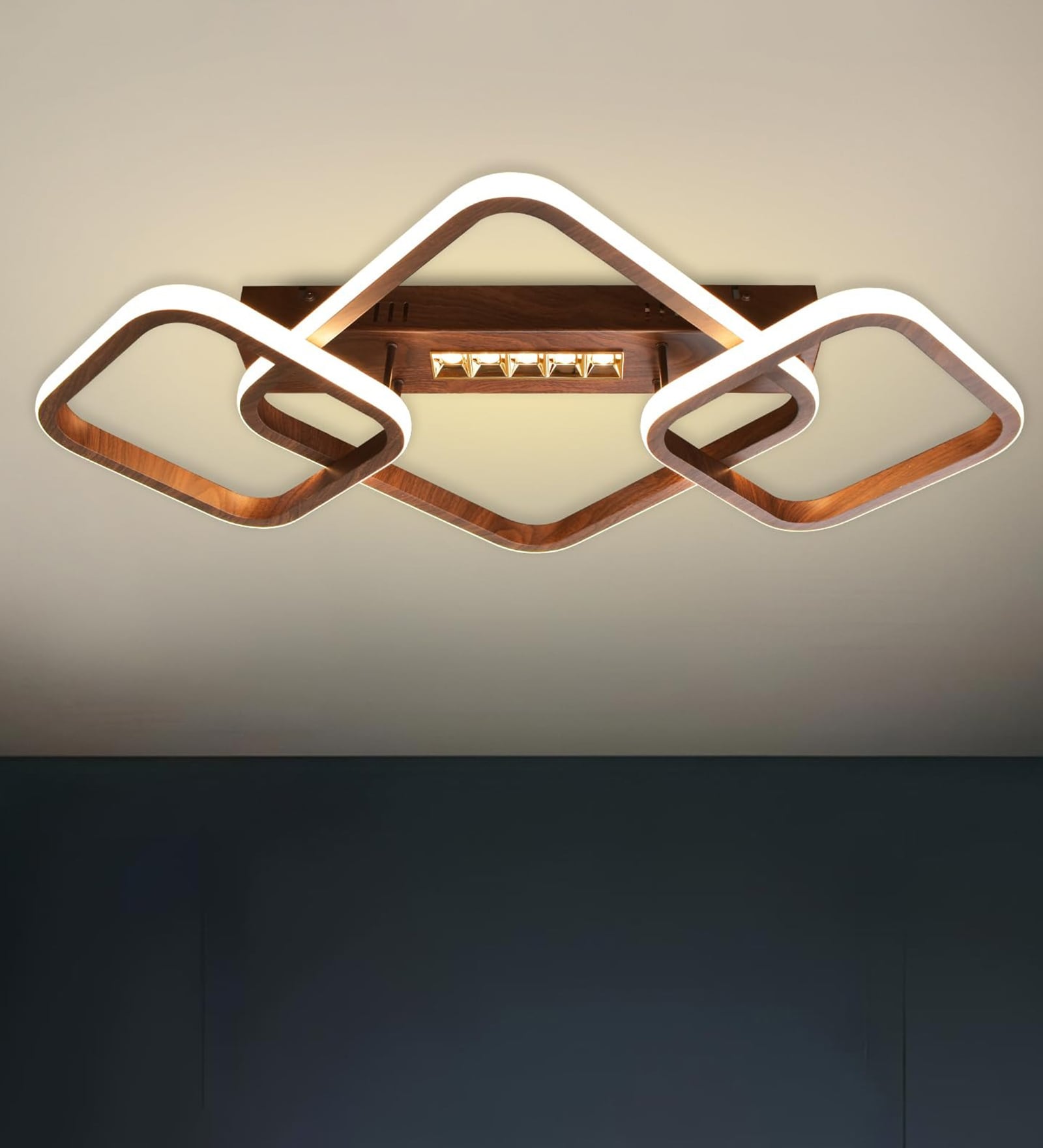 65W Flower Shape LED Ceiling Light with 3 Color Modes