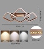 65W Flower Shape LED Ceiling Light with 3 Color Modes