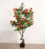6Ft Artificial Hibiscus Flower Plant with Pot