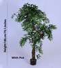 6Ft Artificial Twisted Eucalyptus Tree Plant with Pot