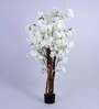 6Ft Artificial White Blossom Tree Plant with Pot