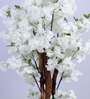 6Ft Artificial White Blossom Tree Plant with Pot