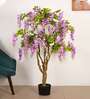 6Ft Artificial Wisteria Flower Tree Plant with Pot
