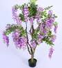 6Ft Artificial Wisteria Flower Tree Plant with Pot