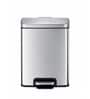 Metallic 6L Stainless Steel Step Bin with Pedal Fingerprint-Resistant