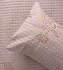 6Pc Camro Rose Ebroidered Comforter Bundle With Quilted Bedcover,Pillow Shams & Cushions